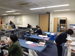写真：本採血・休憩