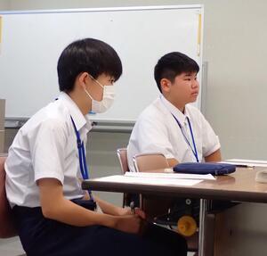 写真：真剣なまなざし