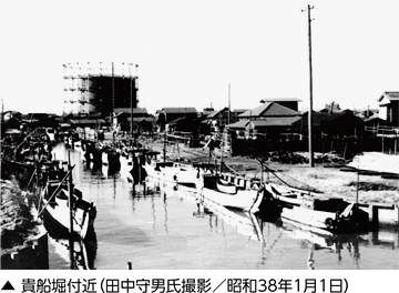 貴船堀付近(田中守男氏撮影 昭和38年1月1日)