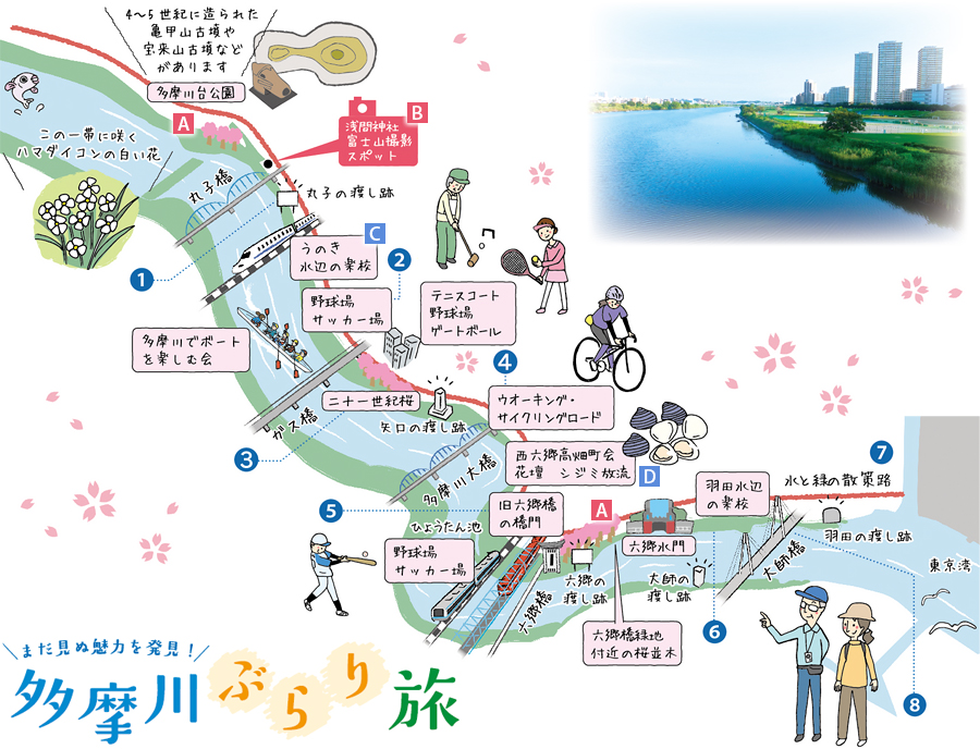 まだ見ぬ魅力を発見！ 多摩川ぶらり旅