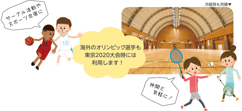 海外のオリンピック選手も東京2020大会時には利用します！