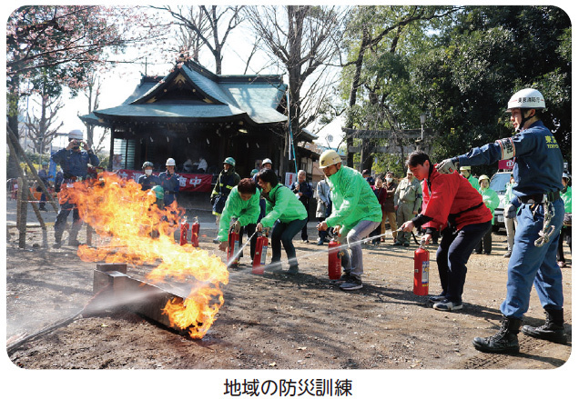 地域の防災訓練