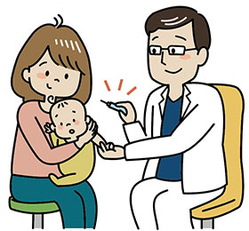 お子さんの予防接種予診票についての画像