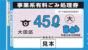 平成25年10月改定の「事業系有料ごみ処理券」の還付・差額交換は10月31日で終了しますについての画像