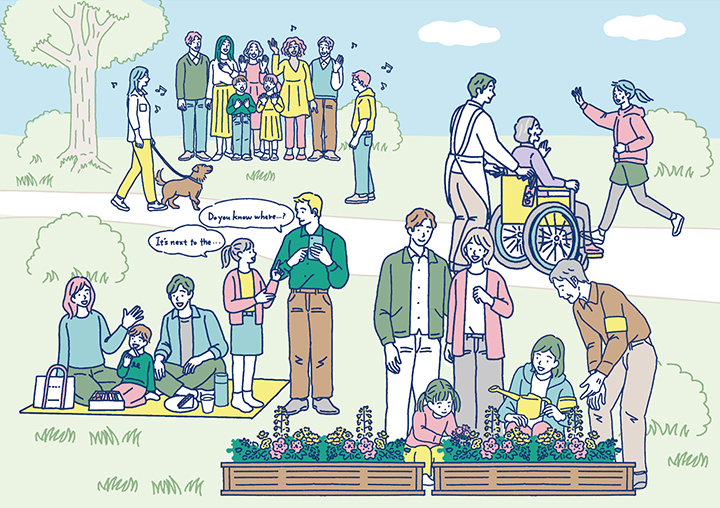 心豊かに日々の生活を送れるまちについての画像