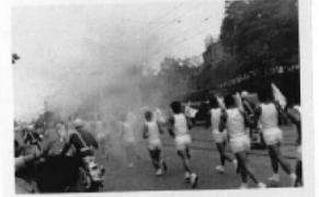 1964年の大田区聖火ーリレー写真