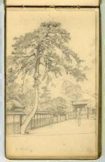 テキスト 写生帖第30号「池上本門寺」昭和5年11月11日朝