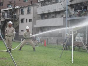 市民消火隊による操法訓練を実施しました