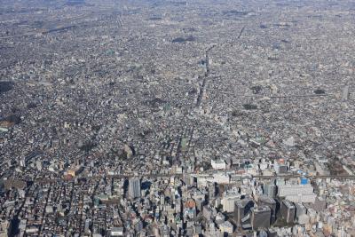 画像：大森駅から山王・馬込方面(平成23年度)