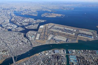 画像：川崎市側より羽田空港全景(平成29年度)