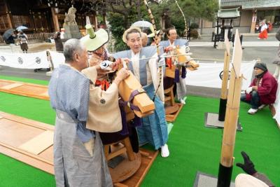 画像：子ども流鏑馬（令和2年）