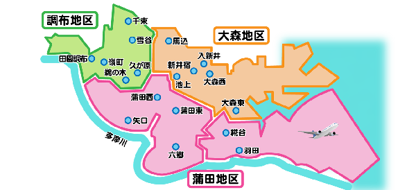 大田区マップ