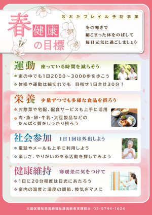 春　健康の目標