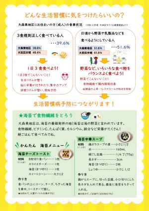 大森東地区ヘルスチェックのご案内チラシ裏面