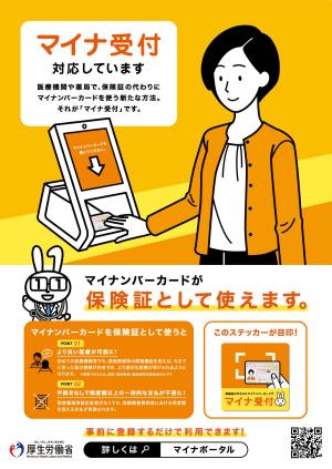 画像：マイナ受付ポスター