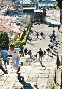 写真：久我　勝三さん作「球春遠からず」（池上本門寺）